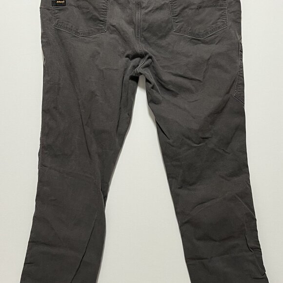 Ariat Rebar M4 Jeans Relaxed Straight Fit Gray Utility Men's size 42x36 - Picture 2 of 9